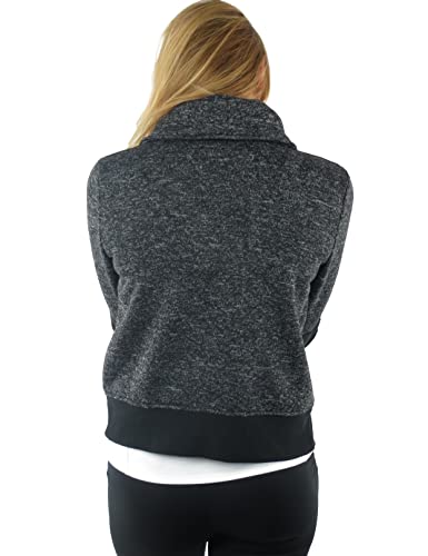 Alex + Abby Women's Moto Textured Fleece Jacket4