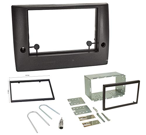 Sound-way - Kit Montage Cadre de Radio Adaptateur autoradio 2 DIN Compatible avec Fiat Stilo
