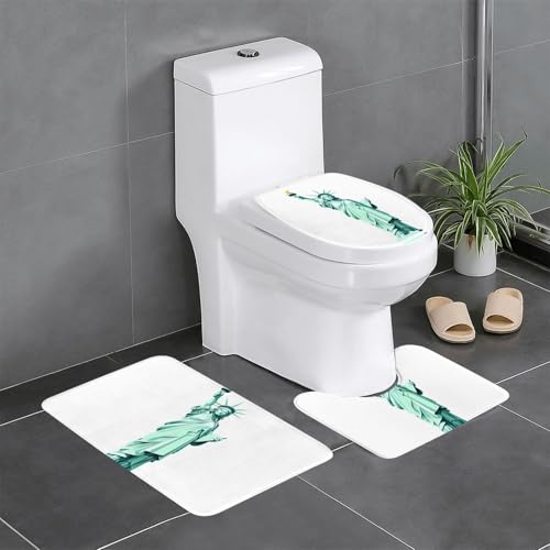 Semplifica la pulizia con tappetini facili da mantenere: basta scuotere lo sporco o lavare a mano senza candeggina. Il set include un tappetino rettangolare, un tappetino per WC a forma di U e un coperchio a forma di O per una copertura versatile in set di tappetini da cucina o bagni.
