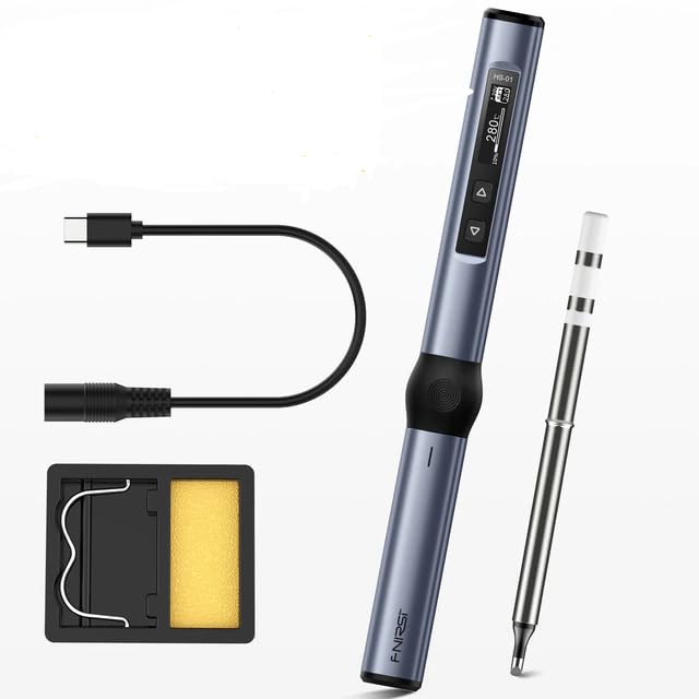 Fer à Souder USB Portable - Réglage Température 300-400°C, Batterie 800mAh, Recharge Type C, Kit Complet