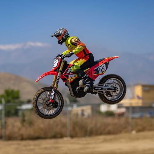 Image of Losi RC Motorcycle Promoto-MX 1 /4 Motorcycle Ready-to-Run Battery and Charger Not Included FXR LOS06000T1 Red