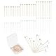 UNICRAFTALE Über 300pcs 20/25/30mm Kugelkopfstifte Goldene Kopfstifte 2mm Klein Metall Schmuckstifte Kettelstifte Schmuck Zubehör Kugelkopf Pins Silber Eye Pins Messing Für Schmuckherstellung
