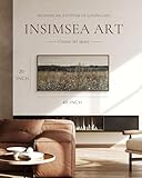 InSimSea Extra Large Framed Vintage Wall Art, Living Room Country Farmhouse Decor, Flower Meadow Landscape Paintings, Canvas Prints, Retro Scenery Long Pictures for Bedroom Above of Bed,20x40inch