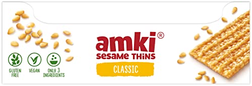 image for Amki Sesame Thins Classic (Sesame Snaps), Gluten Free, Vegan, Deliciou