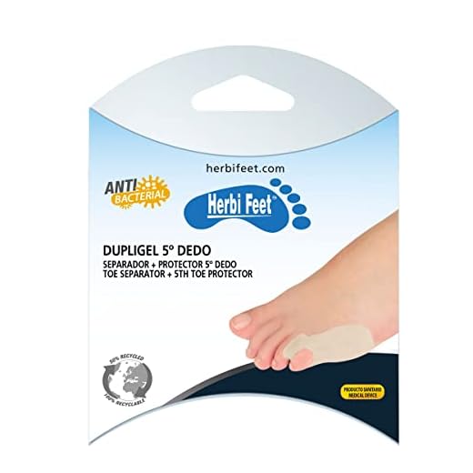 Herbi Feet - Dupligel Meñique - Separador, Alineador y Protector Dedo Pie