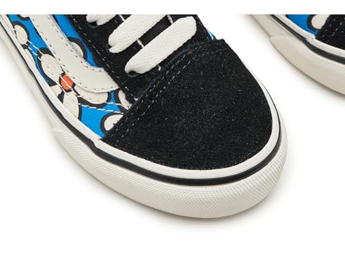 Image of Vans Unisex Kids Old Skool (Little Kid) Painted Floral Bright Azure 3 Little Kid Medium