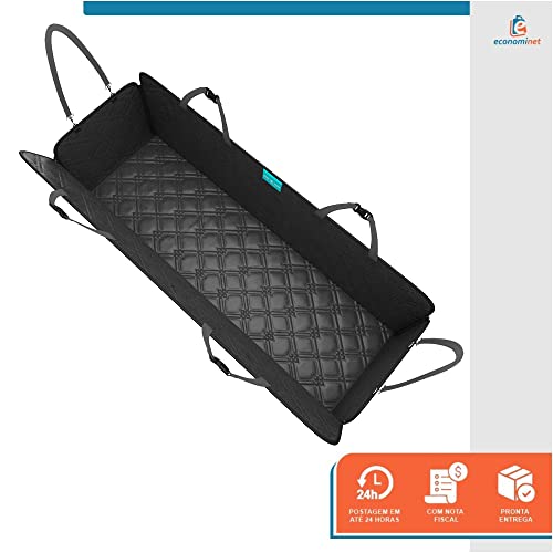 Kit Capa Pet Protetora De Banco Traseiro com Zíper + 3 Cinto de Segurança