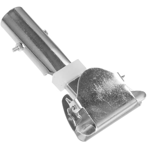 PRETYZOOM Universal Mop Clamp Mop Rod Chuck 360° Rotation Stainless Steel Mop Clip Easy to Replace Mop Pole Clip