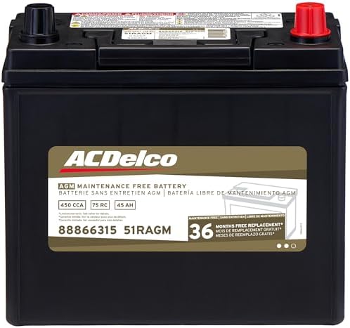 ACDelco Gold 51RAGM (88866315) 36 Month Warranty AGM BCI Group 51...