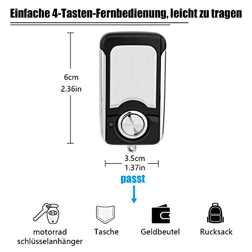 868MHz Garagentoröffner Fernbedienung kompatibel mit Hörmann Handsender HSE1 HSE2 HSE4 868 BS Handheld Transmitter HS1 HS4 HS5 HSS4 HSP4 HSD2 868 BS 2 Stück - Image 6