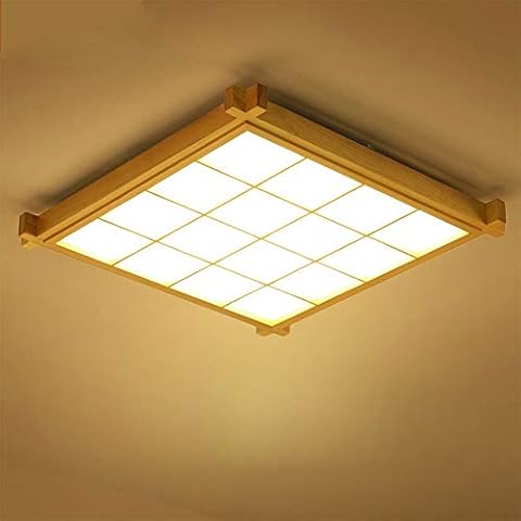 Lámpara LED de techo Wandun estilo japonés con tatami Cover