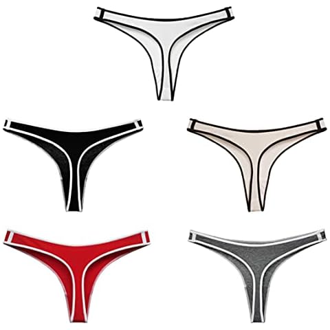 VISSAY Women's cotton underwear Low waist sexy sports thong seamless high stretch panties(xl) Cover