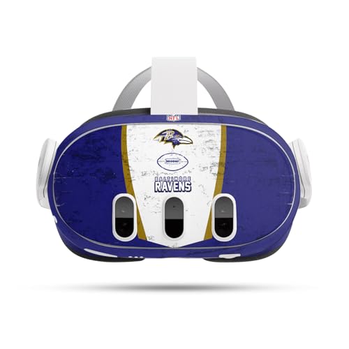 Autocollant Peau Vinyle Meta Quest 3 NFL Baltimore Ravens Head Case Designs