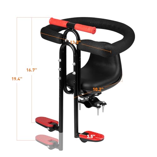 image for Ercabikker Child Bike Seat - Front Mount, Kids Bike Seat for Adult Bik