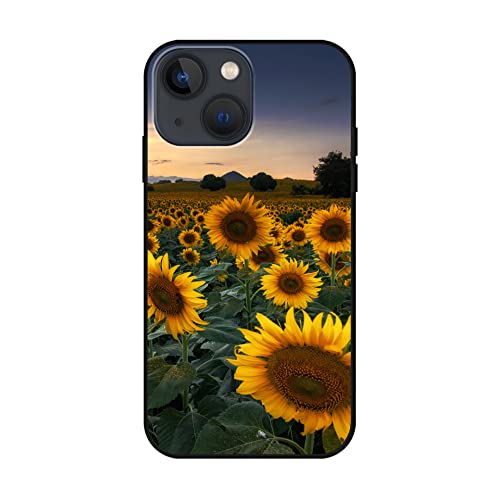 Uiaoiais Compatible With Iphone 14 Case,Field Of Blooming Sunflowers Phone Case For Woman Man Tpu Soft Shockproof Protective Case Cover Designed For Iphone 14 6.1 Inch #TOP1