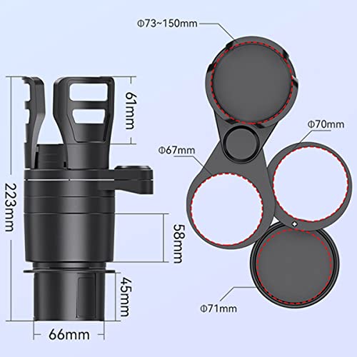 Adaptador Expansor Portavasos 4 en 1 Universal para Carro miniatura 2