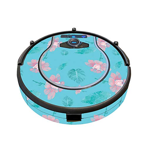 Image of MightySkins Skin Compatible with Shark Ion Robot 750 Vacuum Minimal Coverage - Water Flowers | Protective, Durable, and Unique Vinyl wrap Cover | Easy to Apply, Remove | Made in The USA