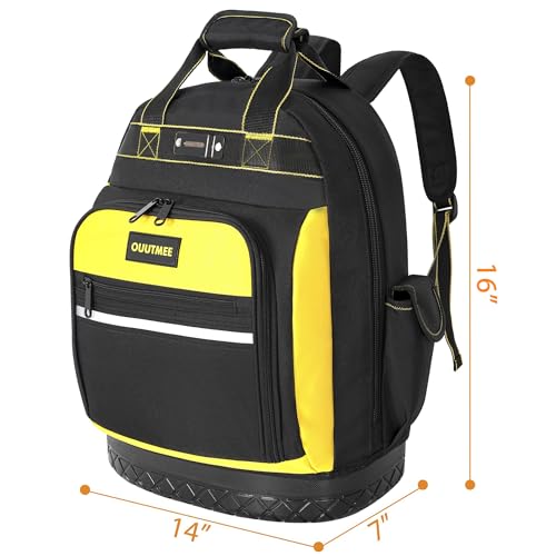 Sac à dos à outils pour chantier et déplacements avec sangles de taille confortables OUUTMEE - 7