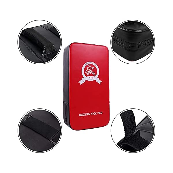 Cyfie-Kick-Pads-Boxing-Kick-Pads-Training-Target-Strike-Punching-Karate-Kicking-Pad-for-Boxing-Thai-Kick-Mitts-MMA-Muay-Thai-Pads-for-Men-Women-Gym-Kickboxing-Training CYFIE Boxing Strike Kicking Shields Pads MMA Training Gloves Punching Mitts Sparring Gear for Muay Thai, Taekwondo, Karate, Martial Arts Training Kids Women Home Gym Workout