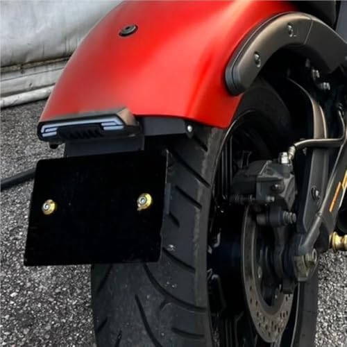 Support de plaque d'immatriculation moto réglable avec feu LED arrière pour S 650