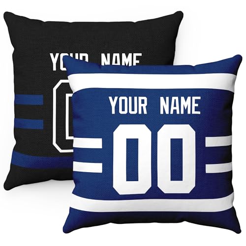 Image of ANTKING Throw Pillow 2 Packs Personalized Custom Any Name Number for Men Women Boy Gifts
