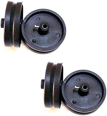 4Pieces Pulley Wheels 20mm width x 70mm height for use with Rubber Track Belt