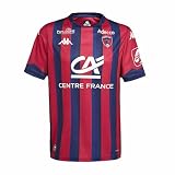 Kappa Camiseta Oficial Clermont 2025/2026 Red DK/Blue MD Cobalt Sponsor | Tecnología Hydro-Way Protection, Tejidos Reciclados y Logotipos Termofusionados | XL