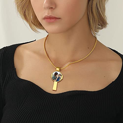 U7 Colar de nó celta, joia viking nórdica de aço inoxidável, martelo do Thor/runas/triquetra mágico/