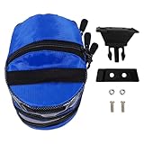 FOYTOKI Mountainbike Satteltasche mit Reflektor Große Fahrradtasche aus Robustem Material mit Reißverschluss und Schnellverschluss Fahrradzubehör für Outdoor Radfahren