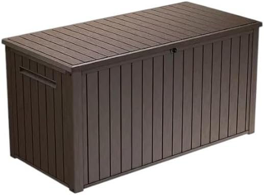 Outdoor Storage Deck Box, 170 Capacity, 27.7L x 57W x 29H inches (White)
