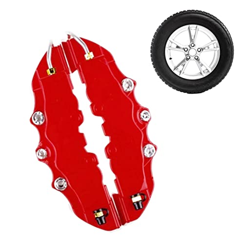 Brake Cover - Front & Rear Kits, Universals Car Styling Covers | Set Of 2, Wheel Hub Modification Decoration, Easy Installation Brake Kit, Stylish Auto Accessory, Custom Car Appearance