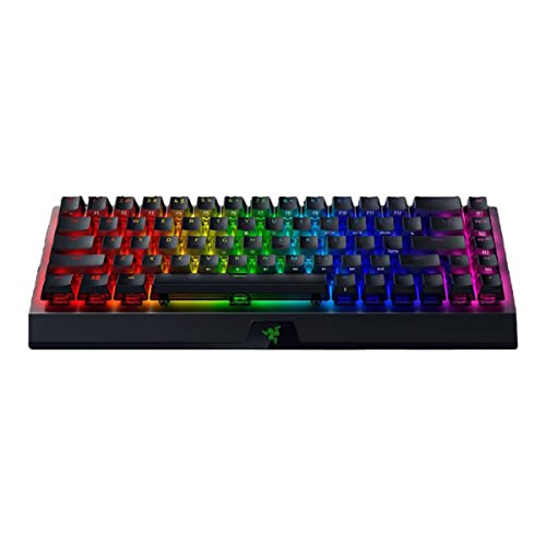 Razer BlackWidow V3 Mini HyperSpeed - Phantom Edition - Yellow Switch - US Wireless 65% Mechanical Gaming Keyboard Chroma RGB - RZ03-03891900-R3M1 (Black) [Video Game]