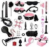 SM Toys for Couple 32pcs Bed Restraints Tied Down Wrist and Ankle Sex Swing Hanging Sling Arm and Le