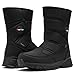SILENTCARE Men's Winter Waterproof Snow Boots Warm Slip On Mid-Calf Booties Lightweight Outdoor Athletic Shoes 9.5 US