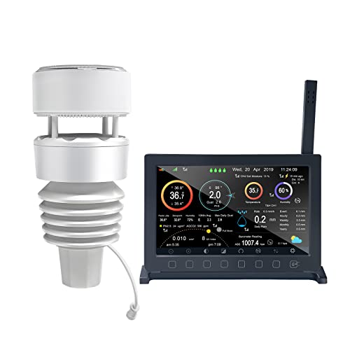 ECOWITT Wittboy Pro Weather Station HP2564, with 7 Inch HP2560 TFT Display Console and WS90 Outdoor Weather Sensor, Supports WU/WeatherCloud/Wow/Ecowitt Servers,915 MHz