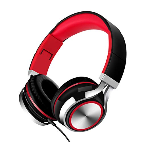 WONNIE Headset für tragbaren DVD-Player, PC, Handy (rot)