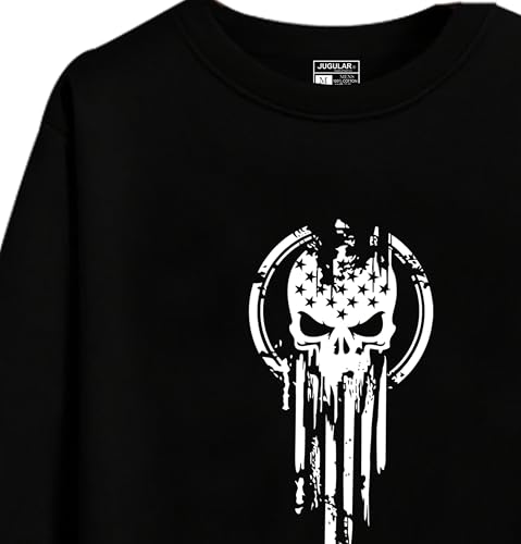 Image of JUGULAR Men's Cotton Regular Fit Round Neck Full Sleeve Printed Tshirt