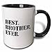 3dRose 151482_4 Best Brother Ever Mug 11 oz Black
