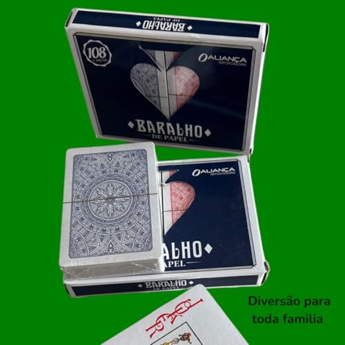 Baralho de Papel Kit 108 Cartas