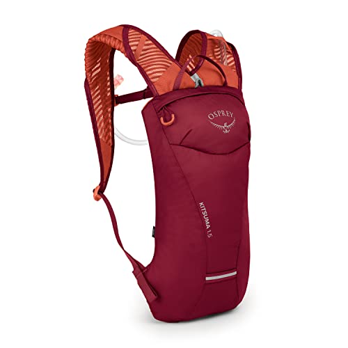 Osprey Kitsuma 1.5L Women's Biking Backpack with Hydraulics Reservoir, Claret Red