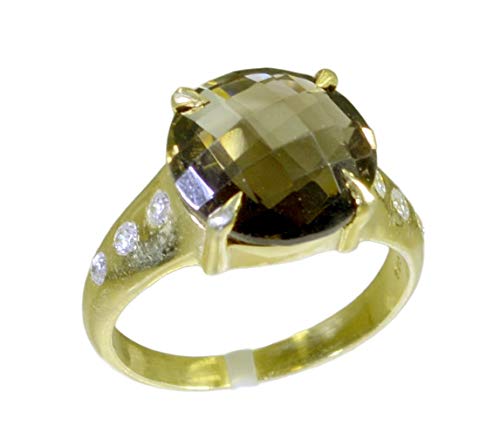 Bague en quartz fumé brun et argent idéal pour sublimer vos tenues bohèmes