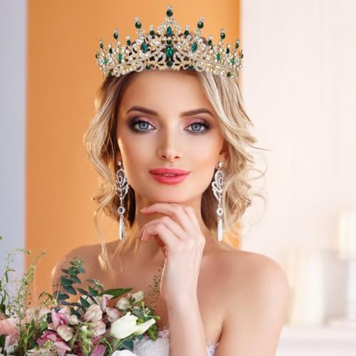Tiara de cumpleaños verde para lucir como una auténtica reina en tu fiesta de gala 2