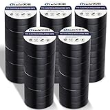Oleitodh 50 Pack Black Electrical Tape 3/4 in x 66 ft Waterproof Vinyl Electrical Insulating Tape High Temperature Resistance Electric Tape Under 600V Home Outdoor Multipurpose