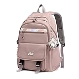 Mochila à prova d'água de pano Oxford para meninas na moda mochila estudantil (Roxo)