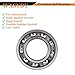 WASYDY （4 Pack） 6203-2RS Double Seal Deep Groove Ball Bearings 17x40x12mm,Pre-Lubricated，High RPM, Stable Performance，6203 Radial Ball Bearings for Industrial,Automotive,Machinery,Electric Motor Etc.