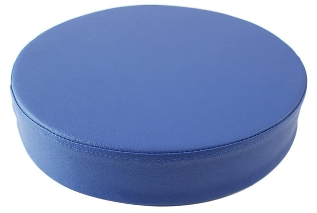 Coussin de chaise rond noir 35cm en cuir avec sa housse lavable