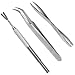 Acronde 3 Pack Tiick Remover Tool Set Stainless Steel Tiick Remover Kit for Cats and Dogs