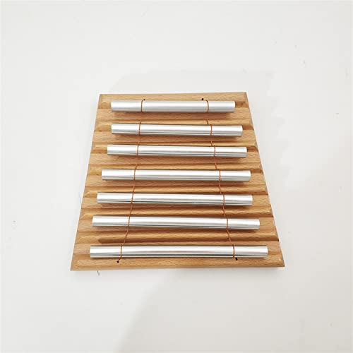 Tubo de percussão de alumínio de sete tons carrilhão de vento música infantil iluminação tubo de som