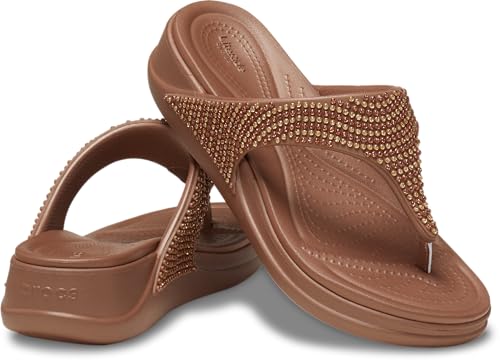 Image of Crocs womens Boca Bling Flip Wdgw