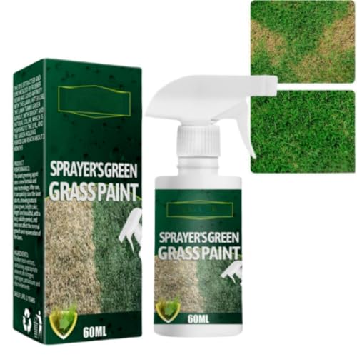Fast Green Spray Grass,Green Grass Lawn Spray,Green Grass Spray for Lawn,Grass Paint Spray,Lawn Paint Lawn Colorant,Green Sprayer,Grass & Shrub Renew Spray,Eco-Friendly Lawn